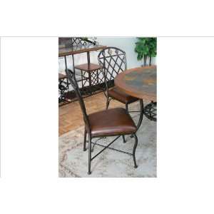   Sunset Trading Stone Mountain Upholstered Metal Chair