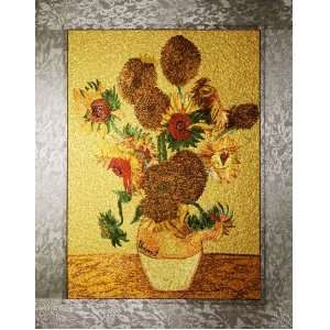   , Van Goghs Sunflowers Embroidery Design, 30x40 Cm