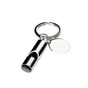    JB Silverware Silver Plated Whistle Keyring