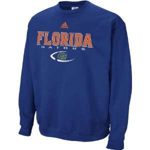  Florida Gators Adidas Classic Crew Blue Sweatshirt Sports 