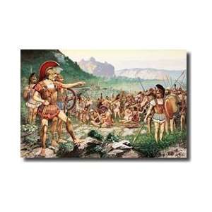   The Battle At Thermopylae Giclee Print 