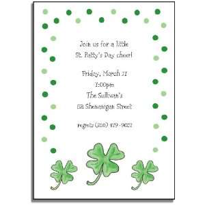  personalized invitations   lucky irish