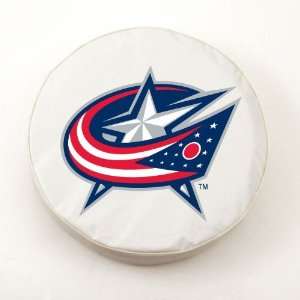  Columbus Blue Jackets NHL White Spare Tire Cover Sports 