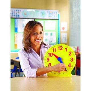  Learning Resources Big Time 12 Hour Student Clock Office 