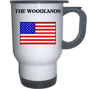  US Flag   The Woodlands, Texas (TX) White Stainless Steel 