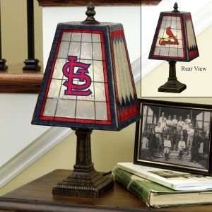  St. Louis Cardinals Glass Table 14 Lamp