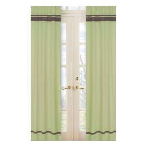  Hotel Green And Brown Window Panels   Set Of 2