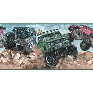  Decorate By Color Jewel Tone Monster Truck Border 