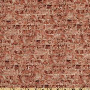  Countryscapes Brick Wall Red Fabric By The Yard Arts, Crafts & Sewing