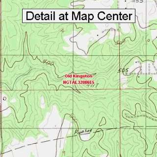 USGS Topographic Quadrangle Map   Old Kingston, Alabama (Folded 