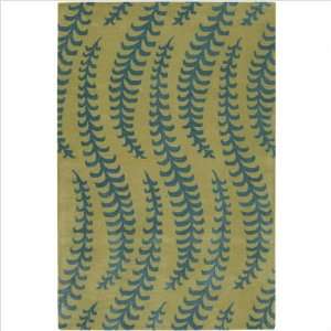   Rugs ROW11122 Rowe Green / Blue Contemporary Rug Furniture & Decor