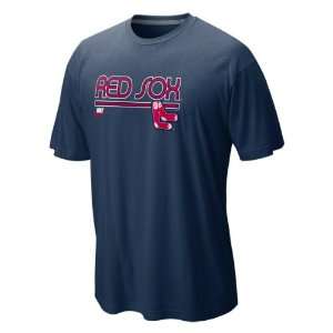   Sox Navy Nike Cooperstown Clean Single Bamboo Tee
