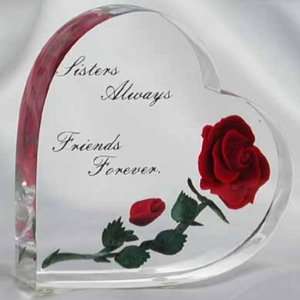  Sisters Always / Friends Forever Red Rose Heart (#830 
