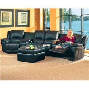   Leather Theater Seating, Sectional Reclining Sofa