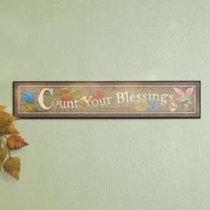  Count Your Blessings Sign   Party Decorations & Wall 