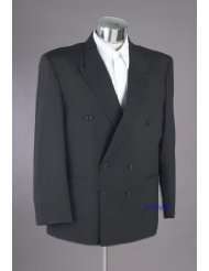 New Double Breasted (DB) Black Mens Business Dress Suit