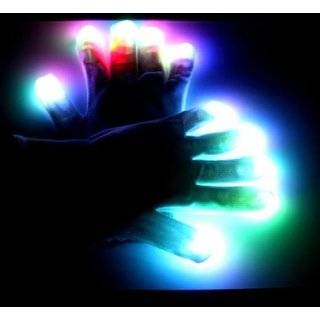   LED Gloves Multicolor LEDs   With Free Blinkee Light 