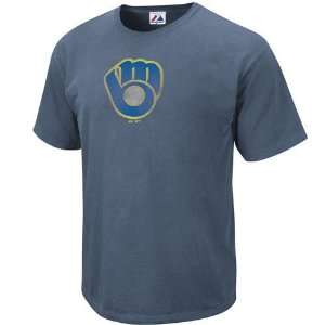   Brewers Heather Blue Big Time Play Vintage T shirt