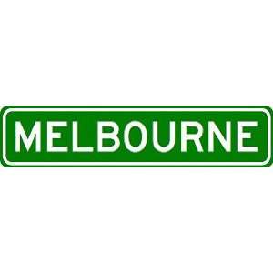  MELBOURNE City Limit Sign   High Quality Aluminum Sports 