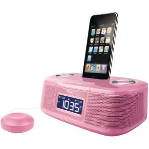   IPOD DUAL ALARM CLOCK WITH BED SHAKER (PINK) ILVIMM153P Electronics