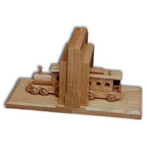  Bookends, Wooden Train