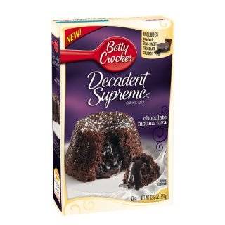 Betty Crocker Decadent Supreme Cake Mix, Chocolate Molten Lava, 12.9 