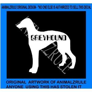 GREYHOUND DOG VINYL DECAL