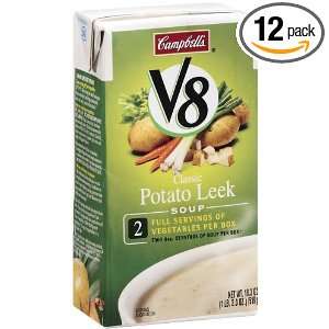 Campbells V8 Classic Potato Leek, 18.3 Ounce Containers (Pack of 12 