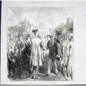  King George Hanover Victoria Station London Print 1876 
