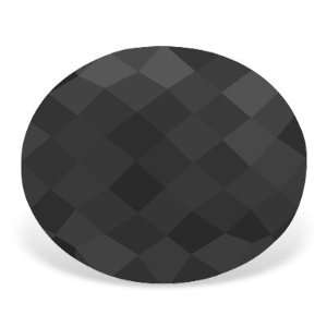  28.48 ctw A A Oval Rose Black Color Loose Real Diamond 