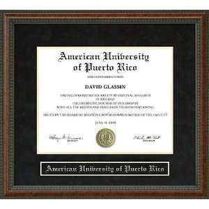  American University of Puerto Rico (AUPR) Diploma Frame 