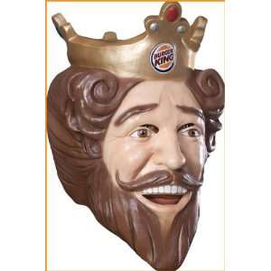    Burger King Deluxe FULL Latex Mask Halloween Costume Toys & Games