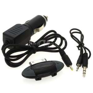   FM TRANSMITTER + CAR CHARGER + AUX CABLE FOR iPOD TOUCH Electronics