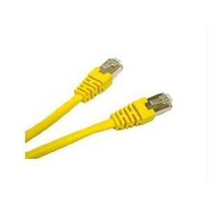 25ft CAT5e Shielded Patch Cable Yellow Electronics