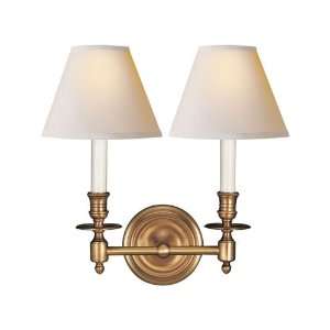 Visual Comfort and Company S2112HAB NP Studio 2 Light Sconces in Hand 
