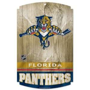  NHL Wood Sign   Florida Panthers