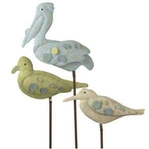  At the Shore Shore Bird Yard Stakes Set of 3 Patio, Lawn 