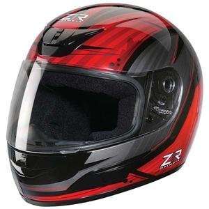  Z1R Stance Raid Helmet   Small/Black/Red Automotive