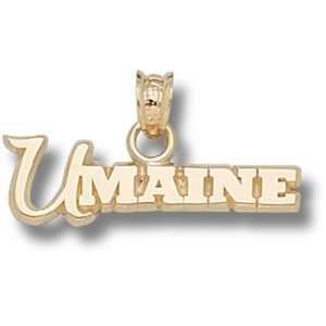  University of Maine Script U Maine Pendant (14kt 