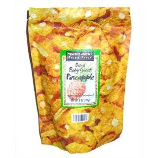 Trader Joes Dried Baby Sweet Pineapple, unsweetened & unsulfured, 6 