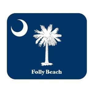  US State Flag   Folly Beach, South Carolina (SC) Mouse Pad 