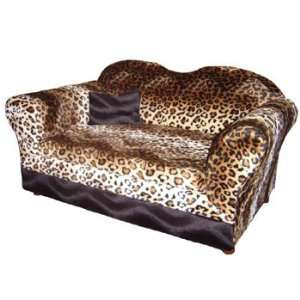   Homey Sofa in Leopard Stripe, Medium, ColorOrange