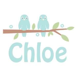  Personalized Love Birds Wall Decal Baby