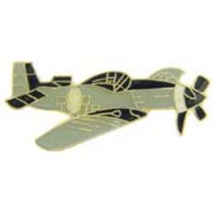  P 51 Mustang Airplane Pin 1 1/2 Arts, Crafts & Sewing
