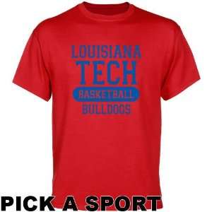 Louisiana Tech Bulldogs Red Custom Sport T shirt   Sports 