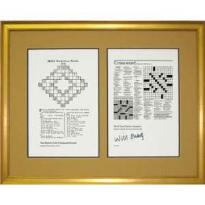 Crossword Puzzles Keepsake, Framed
