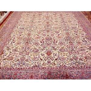 9x12 Hand Knotted Kerman Persian Rug   90x124 