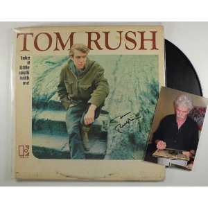  Tom Rush Autographed Take a Little Walk With Me Record 