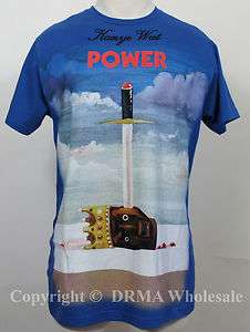 Authentic KANYE WEST Power Slim Fit T Shirt S M L XL 2XL NEW  