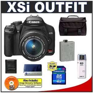 com Canon Digital Rebel XSi 12.2MP Digital SLR Camera (Black) + Canon 